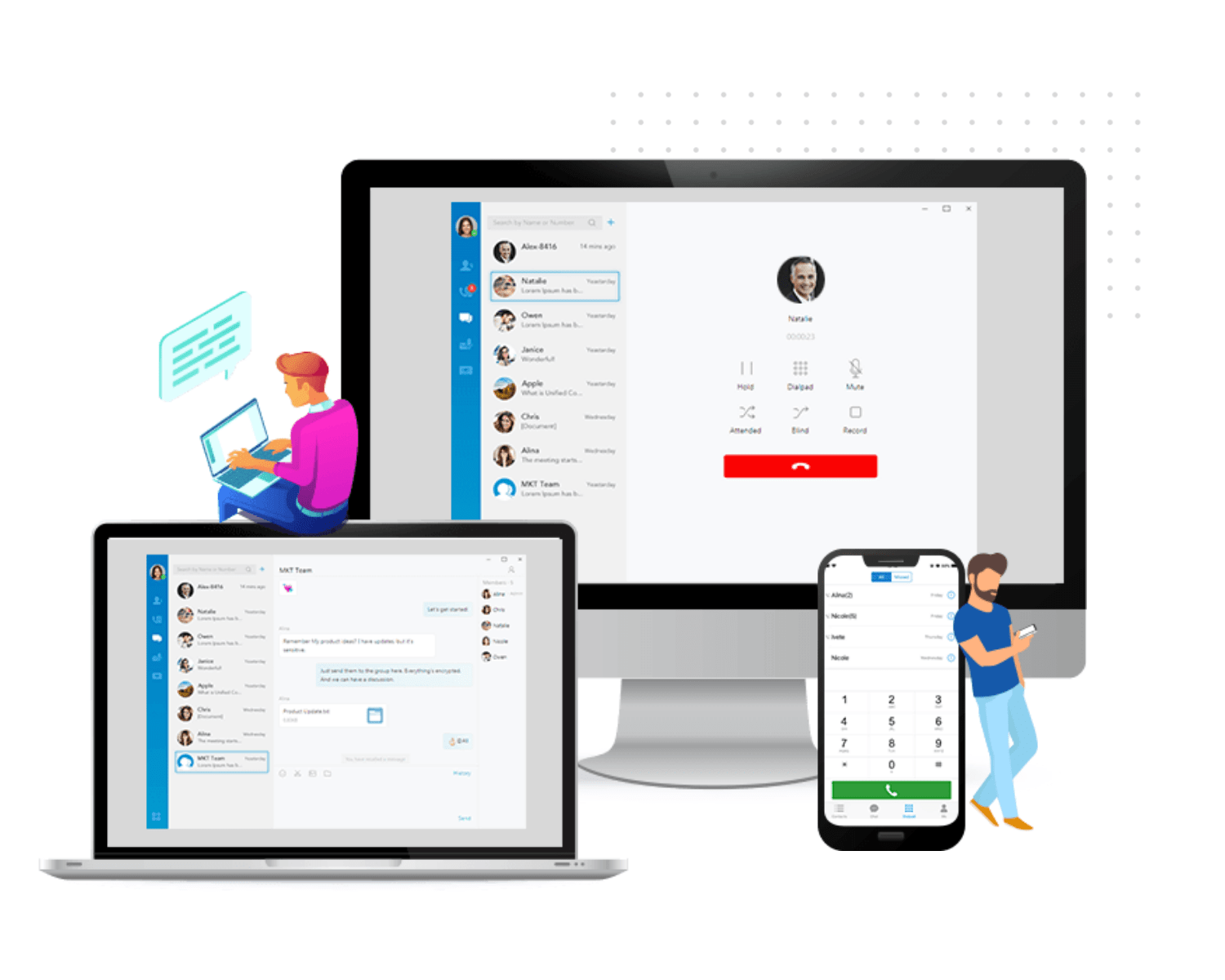 Sistema telefónico ágil